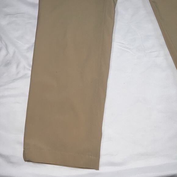 Brooks Brothers Pants Mens Size 38/32 Beige Khaki Flat Front Poly-Stretch Slacks - Picture 3 of 16
